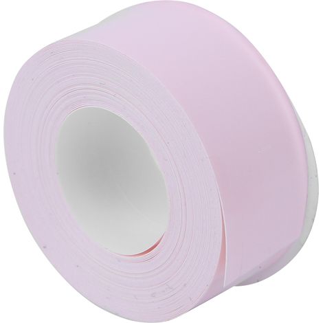 Papier étiquette thermique, compatible avec les étiqueteuses, fond rose, lettrage noir. (1/5)