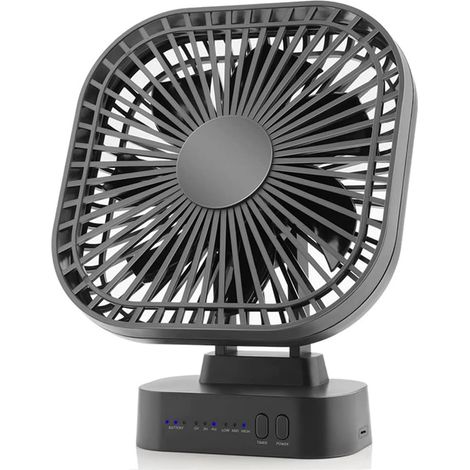 Mini Ventilateur USB Rechargeable de Bureau avec Minuterie (1/5)