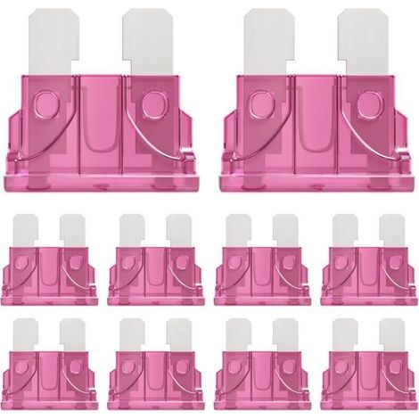 50 Pièces 4A Moyenne Fusible Voiture 4Amp Standard Fusibles Voiture pour Auto Moto Automobile Camion 4Ampère Car Fuse (1/4)
