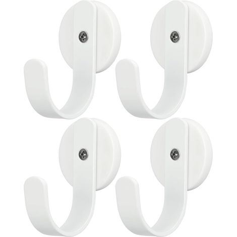 Lot de 4 crochets magnétiques très résistants avec crochet pour réfrigérateur, décoration de Noël pour porte d'entrée en métal, crochet de croisière pour accrocher des cabines, des grills, des