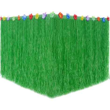 Jupe de table en herbe, jupe de fête, décoration hawaïenne sur le thème de la plage tropicale (1/5)