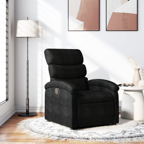 Relaxsessel, schwarzer Stoff