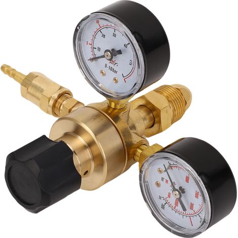 Détendeur de gaz Argon CO2 avec tuyau 2m et manomètre, entrée CGA580, sortie 5/8-18UNF, pression d'entrée 0-315BAR, sortie 0-10BAR (1/5)