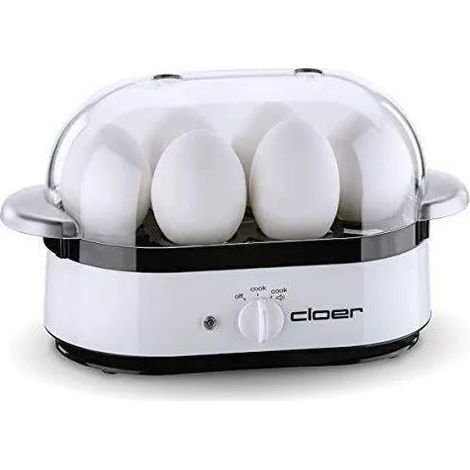Cloer 6081 Cuocitore di uova Bianco, capacità 6 uova