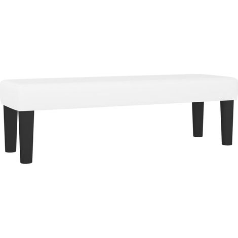 Panca bianca 100 x 30 x 30 cm sintetica 020010605