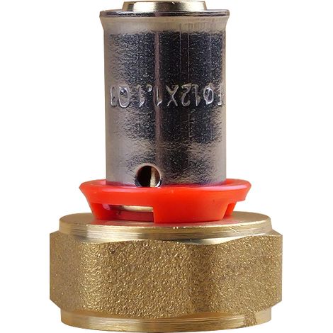 Raccord PER à sertir femelle écrou fixe 1/2" (15/21) Tube Ø12 - IBP Bänninger (1/4)