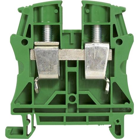 Legrand 037198 - Bloc de jonction viking 3 à vis - 1 jonction/1 entrée/1 Sortie - vert - pas 12