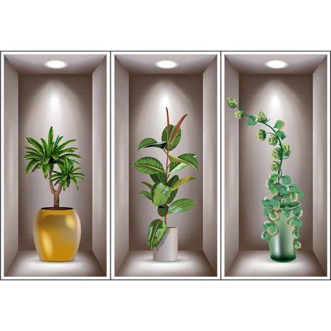 3DAutocollants pour jardinières 3D20 x 40 cm (1/5)