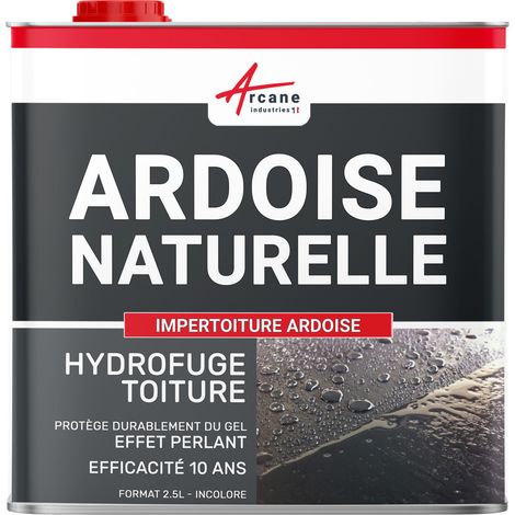 Arcane Industries – Imperméabilisant hydrofuge incolore pour toiture en ardoise – Protection durable jusqu'à 10 ans – Prêt à l'emploi – 2.5 L (1/6)