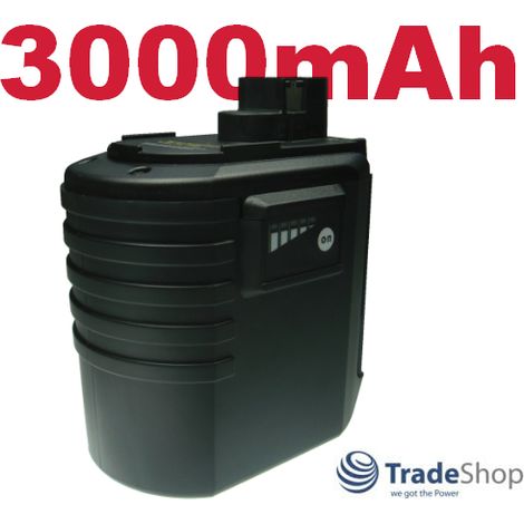 Trade-Shop Werkzeug Ni-MH Akku 24V 3000mAh für BOSCH 11225VSRH, BBH 24VRE, GBH 24VR, GBH 24VRF Ramset DD524, DynaDrill 524, PA6-GF35, PAGF35, Würth 70230082 (1/3)