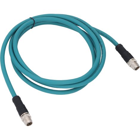 Câble Ethernet M12 8 broches mâle-mâle à codage X CAT6A, étanche IP67, pour applications industrielles (1/5)