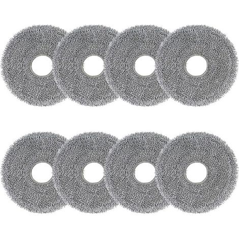 Paquete de 8 mopas de microfibra para aspiradoras robot Roborock Saros 10R/Z70, Q Revo/Qrevo S/Qrevo Pro/Qrevo Master/Qrevo Edge/Qrevo Curv/Qrevo Slim, QV 35A 35S/QR 598 798 (1/5)