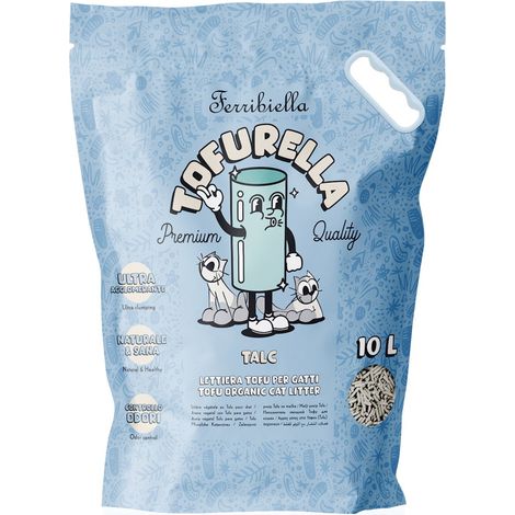 Tofurella TALC lettiera per gatti al tofu 10 litri conf. 4 pezzi