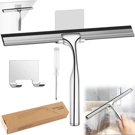 Shower squeegee, bathroom squeegee, glass door squeegee, glass door squeegee, window squeegee, suitable for kitchen and bathroom (1/5)