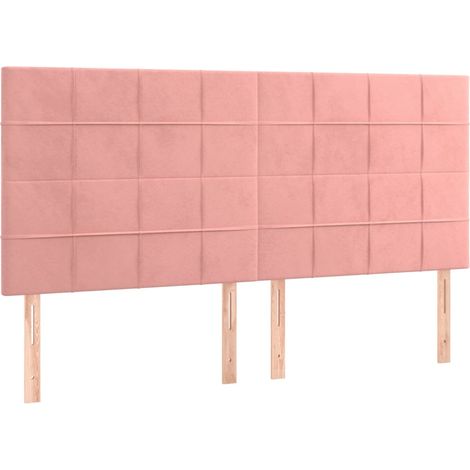 Maison Exclusive - Testiera Rosa 160x5x118/128 cm Velluto