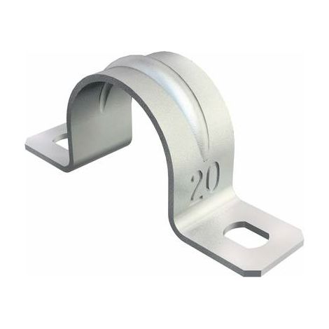 OBO Bettermann Collare di fissaggio a due alette 63mm acciaio zincato elettrolitico, 1018639