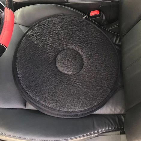 Cojín giratorio para asiento de coche, cojín giratorio portátil para personas mayores, cojín para mujeres embarazadas, apto para todas las estaciones. (1/2)