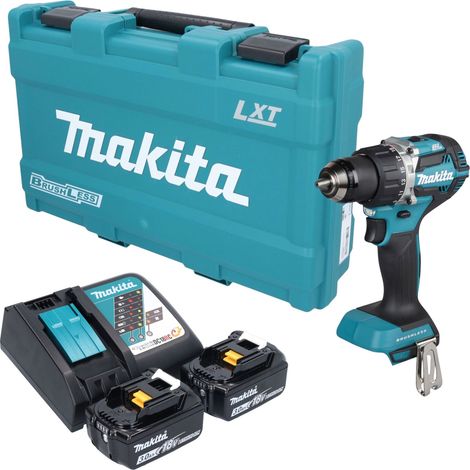 Trapano avvitatore a batteria Makita DDF 484 RFK 18 V 54 Nm brushless + 2 batterie da 3,0 Ah + caricabatterie + valigetta (1/5)