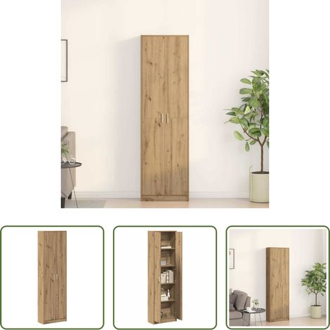 Kleiderschrank Eiche -  Kleiderschrank Artisan-Eiche 55 x 25 x 189 cm Holzwerkstoff (1/5)
