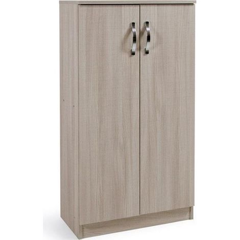 Mehrzweck-Schuhschrank Ulme aus Melaminholz 2 Türen H130x71x38 cm (1/5)