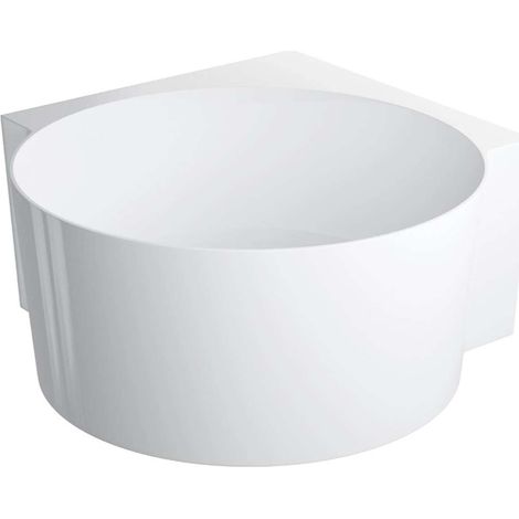 OMNIRES Ovo M+ - Bañera de esquina, 120x120 cm, blanca OVO120WNBP (1/3)