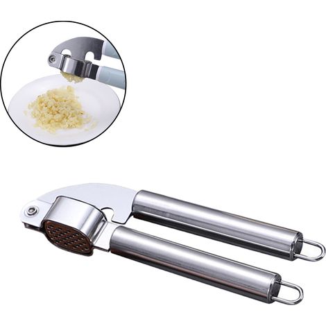 Presse-ail - Acier Inoxydable - Pour Ail Oignon Gingembre Noix Graines - Facile À Nettoyer - 1 Pièce (1/5)