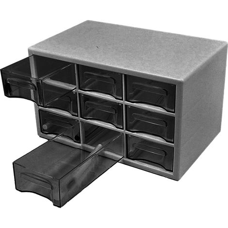Organisateur de bureau à 3 niveaux, gain de place, anti-poussière, utilisation durable pour bijoux, papeterie, crayon de maquillage, noir (1/5)