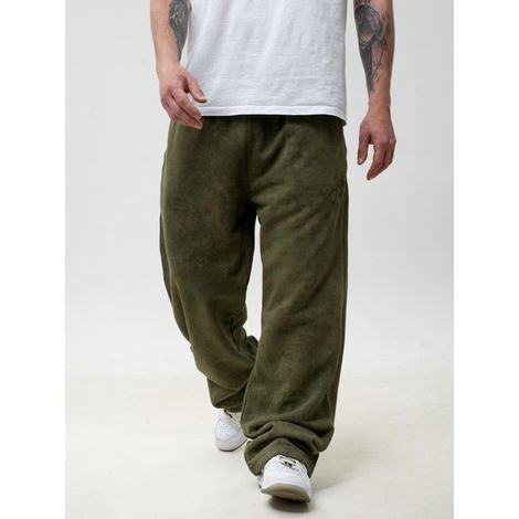 Pantaloni della tuta larghi verdi da uomo Jigga Wear, taglia S, etichetta scritta XL (1/5)