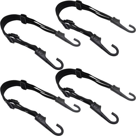 Sangles pour bagages de moto, sangles élastiques 4 x 6 cm, adaptées aux casques de moto, vélos, bagages, etc. (1/5)