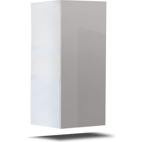 Mueble de salón blanco colección CEPTO, 1 puerta, 2 estantes. Ideal para un pequeño almacenamiento en el salón.