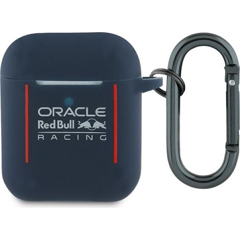 AirPods 1 Hülle, Red Bull Silikon-Logo & Linien, Marineblau (1/3)