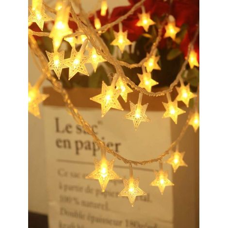 Luci a stringa effetto cielo stellato, 10 m, 80 LED, decorazione per patio, feste, Natale, albero di Natale (1/5)