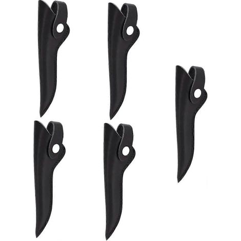 Étui à ciseaux en cuir (5 pièces), étui de protection pour ciseaux de coiffure et tondeuses. (1/5)