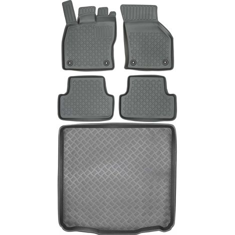 Set di tappetini per auto e tappetino per bagagliaio per Volkswagen Golf VII Kombi dal 2012 al 2020. (1/5)