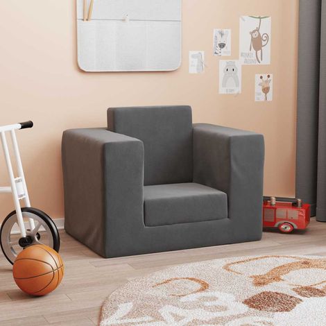 Maison Exclusive - Schlafsofa für Kinder Anthrazit Weicher Plüsch