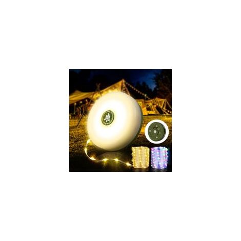 Guirlande lumineuse décorative 10 m, 4 en 1, étanche pour extérieur, lumière chaude (1/5)