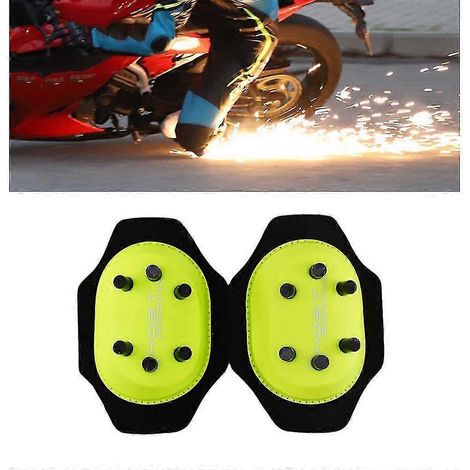 Slider Spark Grinding Knee Bag Motorrad-Knieschoner, Schutz mit Knopf, 10/20 Grün, 12 Feuerpunkte (1/5)