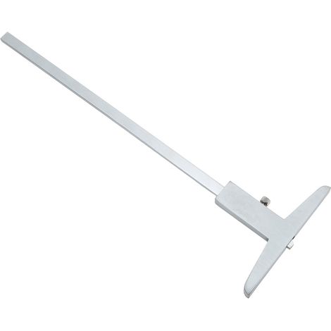 Pied à coulisse de profondeur en alliage d'aluminium échelle nette lecture facile jauge 0‑200mm/0‑7.9in (1/5)
