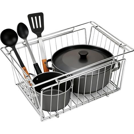 Korb Edelstahl Klappbarer Aufbewahrungsorganizer Organizer