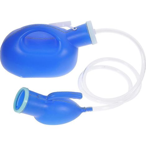 Urinoir portable pour hommes avec tube, idéal pour les voyages et la voiture, blanc (1/2)