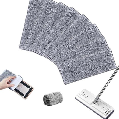 8-piece replacement cleaning pad set, replacement covers for mops, microfiber cleaning pads for household brooms, suitable for most floor types (1/5)