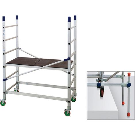 Echafaudage avec kit dénivelé - Hauteur travail max 3.00m - AL205/ALT-LIV