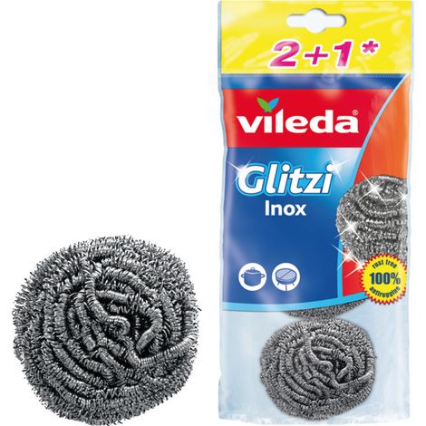 Vileda SPIRALE GLITZI INOX 2+1 PZ. 8.00 confezioni