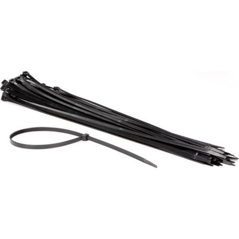 Jeu De Serre-cables En Nylon - 8 8 X 610 Mm - Noir (50 Pcs) (1/2)