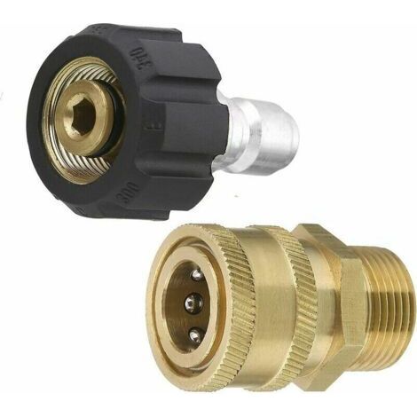 M22 pressure washer adapter kit, quick connect with pressure up to 5000 PSI. (1/4)