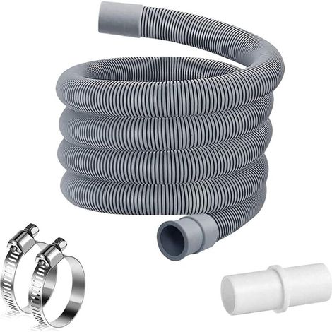 3M de Vidange pour Machine à Laver,Tuyau de Machine à Laver,Rallonge de Tuyau,Kit d'Extension Flexible de Vidange Universel pour Lave-linge et Lave-vaisselle