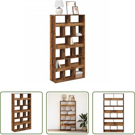 vidaXL Altholz - Bücherregal Altholz-Optik 100x33x187,5 cm Holzwerkstoff (1/5)