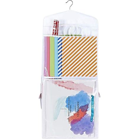1 articleWrapping Paper Storage, Wrapping Paper Organizer, Double Sided Wrap Holder, Hangable Wrap Storage, Craft Roll Organizer, Closet Door Wrap Organizer