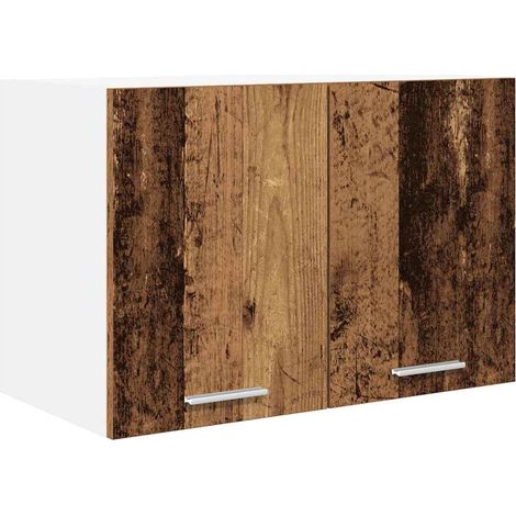 Mueble colgante con puerta Madera Vieja y 60 x 31 x 40 cm vidaXL