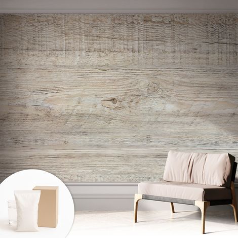 Papier peint intissé avec imprimé pour intérieur moderne application facile a motif - Colle incluse gratuite Cernes de bois 312x219 cm (1/5)